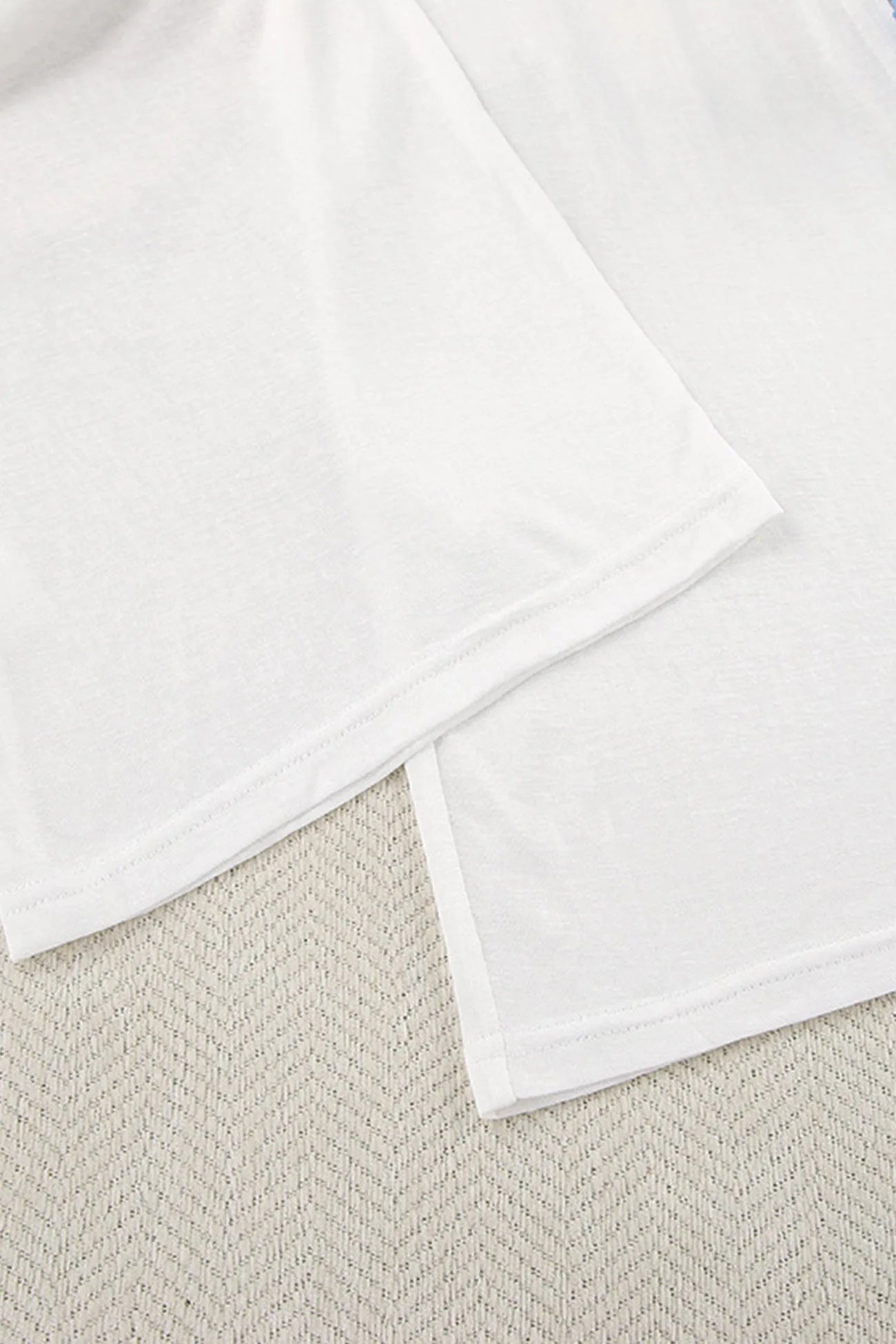 Crew Neck Long Flare Sleeve Loungewear